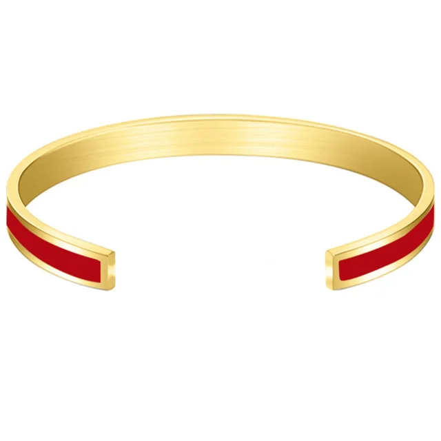Simple All matching Couple Style Open Oil Drop Oil Drop Bracelet Red - Shop at LoveMi