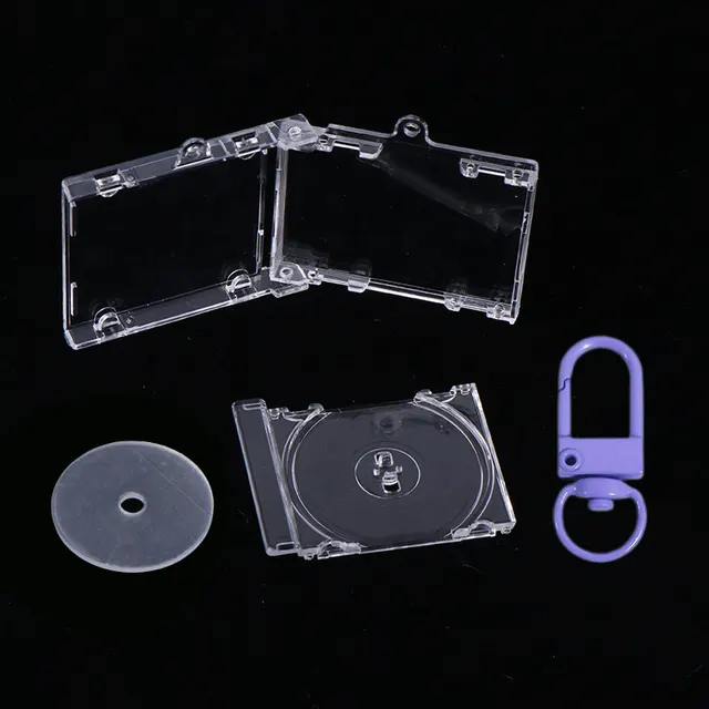 Acrylic Keychain Homemade Peripheral Commemorative Album Mini CD Small Pendant Box Cd Door Buckle - Shop at LoveMi