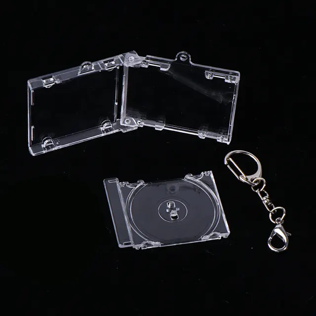 Acrylic Keychain Homemade Peripheral Commemorative Album Mini CD Small Pendant Box Lobster Buckle - Shop at LoveMi