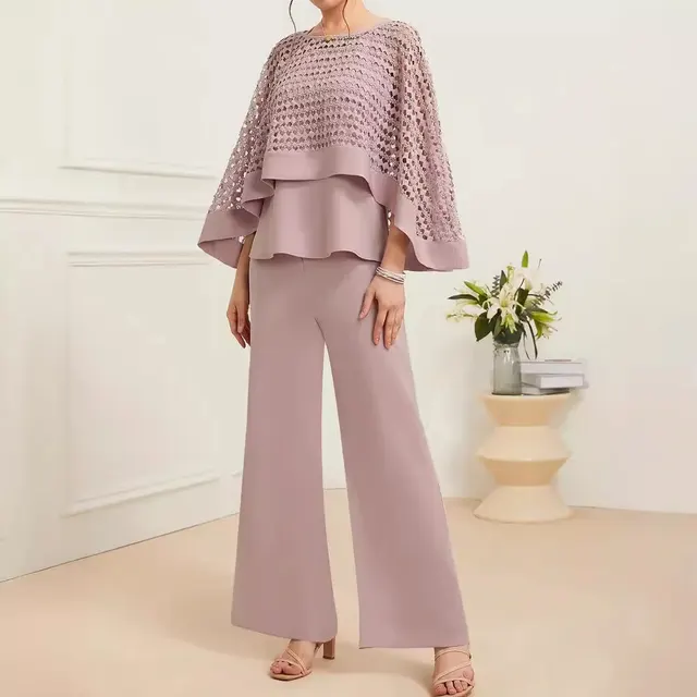 Women's Three piece Shawl Wide leg Trousers Fashion Casual Set - Shop at LoveMi