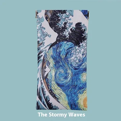 Portable Anti pressure Shrapnel Automatic Closure Storage Box Color Printing Glasses Bag Rough Waves - Shop at LoveMi