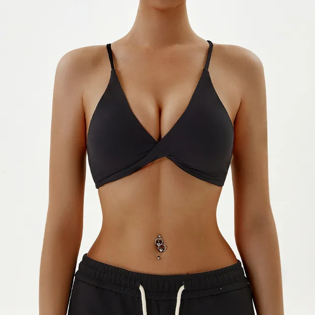 Workout Exercise Underwear Women's Hollow Back Breathable Solid Color Black - Shop at LoveMi