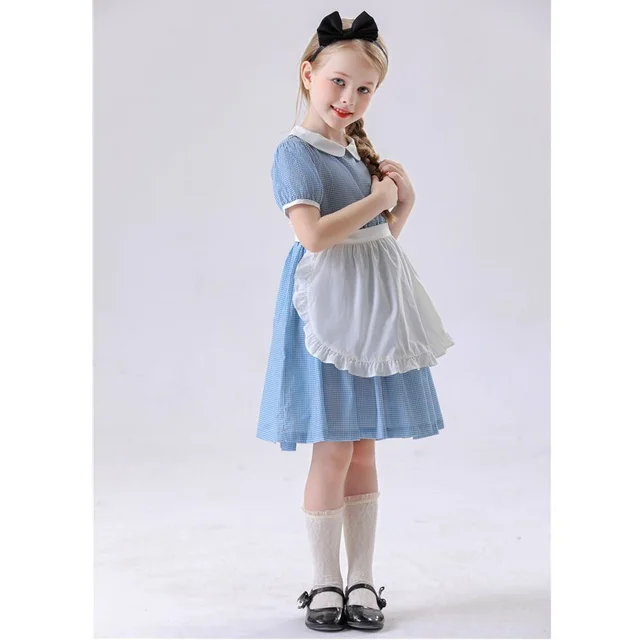 Halloween Blue For Children Female Dress 0945 Child Maid Blue Maid Dress - Shop at LoveMi