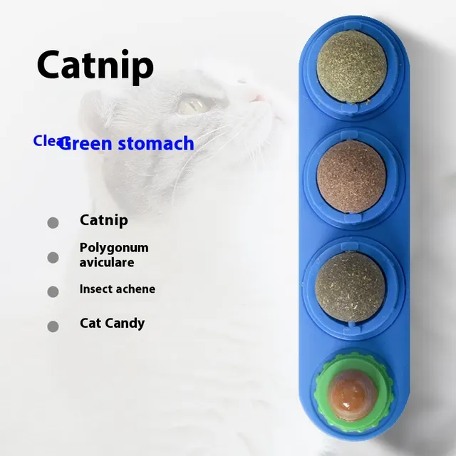 Catnip Ball Self Hi Toy Supplies Blue Three In One Box - Shop at LoveMi