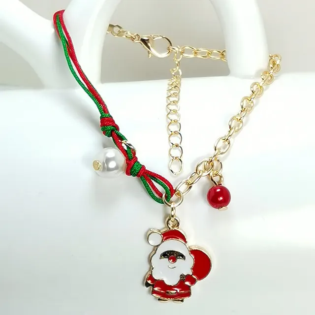 New Christmas Snowman Santa Claus Tree Snowflake Elk Bracelet Christmas Gift Charm Bracelet Chain Pendant For Women New Year Fashion Gift Hlbx202... Hlbx2025 Old Man - Shop at LoveMi