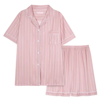 Pajamas Women's Suit Short Sleeve Shorts Brown - Shop at LoveMi