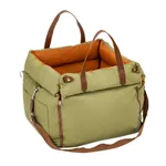 Portable Car Kennel Anti-dirty Removable And Washable Pet Safety Chair - Green Orange - View 1