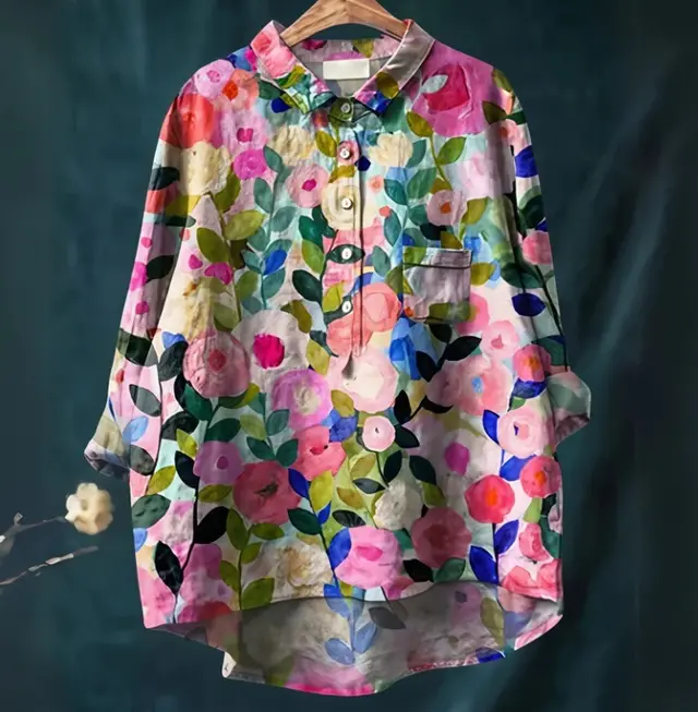 Summer New Loose Casual Single breasted Women's Shirt Top 7Style - Shop at LoveMi