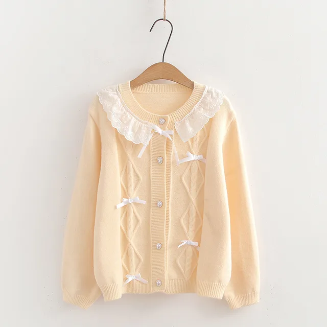 Bow Lace Trim Patchwork Top Women Yellow - Shop at LoveMi