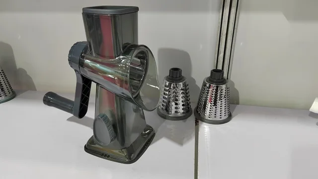 Multi function Vegetable Chopper Hand Roller Shredded Cheese Silk Hand Kitchen Gadget Transparent Gray - Shop at LoveMi