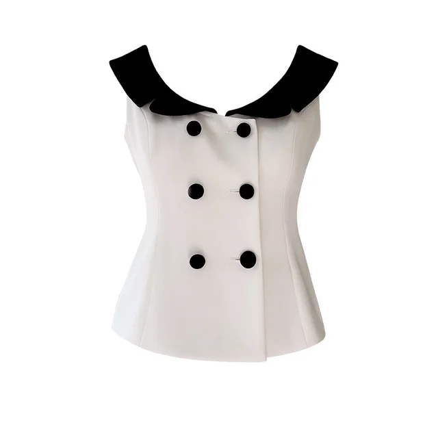Professional Suit Skirt Top Two piece Overskirt Suit White Top - Shop at LoveMi