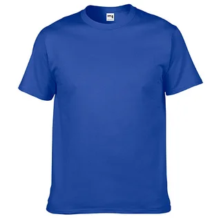 Thick T-shirt Jie Dan HA00 Hammer Cotton Short Sleeve TEE Blank T-shirt Customization - Sports Sapphire Blue
