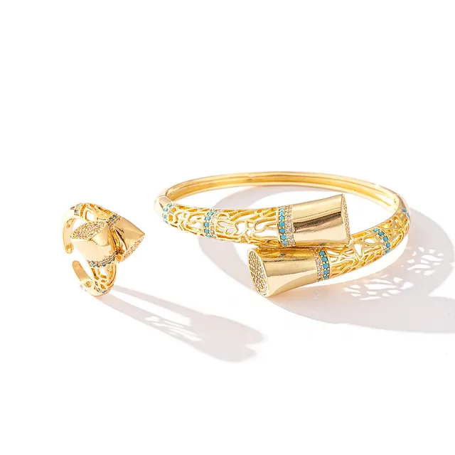 Hollowed Fashion Irregular Women's Bracelet Accessories Bracelet And Ring - Shop at LoveMi