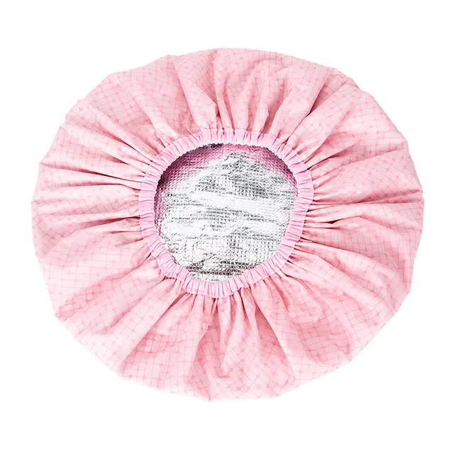Hair Salon Hair Hair Treatment Cap Thickened Shower Cap Steam Hair Pink Plaid - Shop at LoveMi