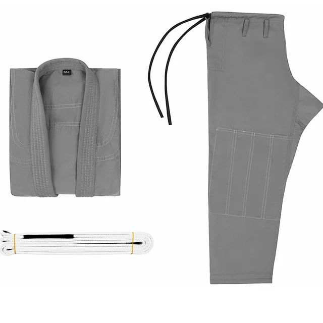 Lightweight Jujitsu Suit Ultra thin Slim Brazilian Jiu Jitsu Taoist Robe Dark Gray - Shop at LoveMi