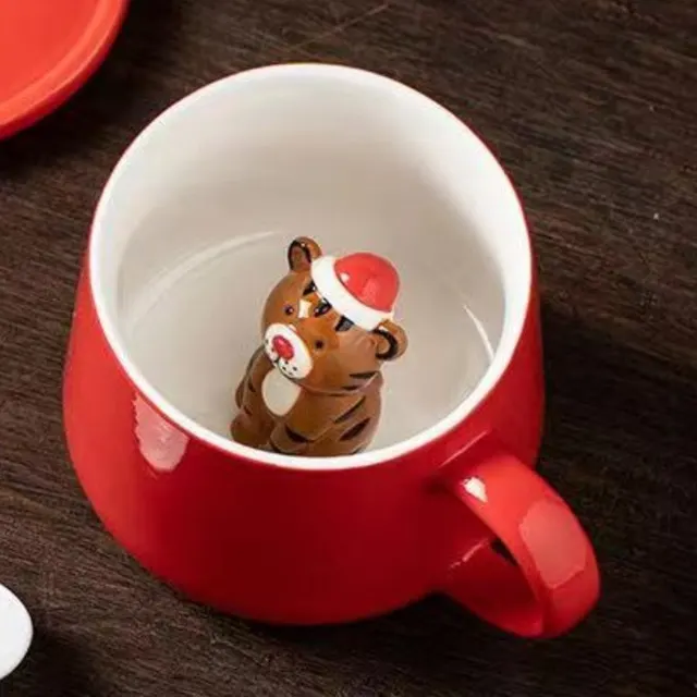Creative Christmas Gift Ceramic Water Cup Tiger - Shop at LoveMi