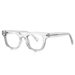 Retro Plain Glasses Simple Rivet Anti Blue-ray Glasses Frame - Blue