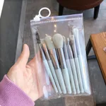 Mini Soft Hair Makeup Brush Tool Suit - Green Suit