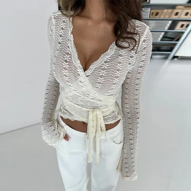 Women's Lace up Waist controlled Top Apricot - Shop at LoveMi