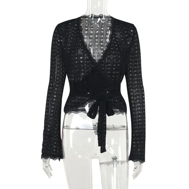 Women's Lace up Waist controlled Top Black - Shop at LoveMi