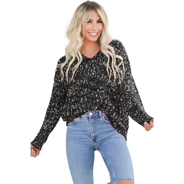 Casual Style Pullover V neck Long Sleeve Top Women Lc2723780 P2 - Shop at LoveMi