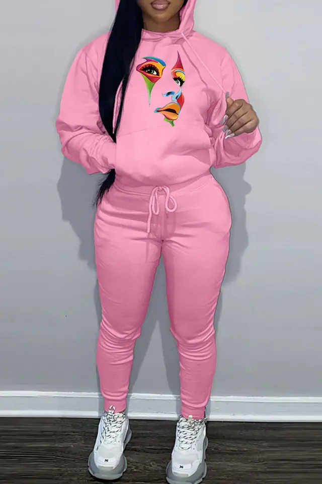 Autumn New Fashion Temperament Hooded Sweater Trousers Suit G106Z207 - Shop at LoveMi