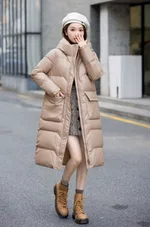 Women's Winter Korean Style Fashion Mid-length Warm - Khaki