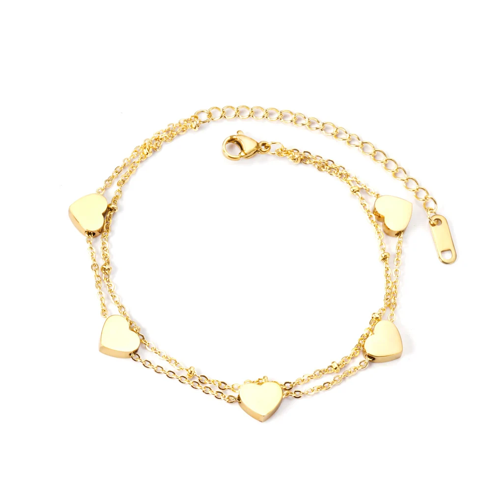Geometric Bracelet Summer Girls' Stainless Steel Double Layer - Br234101K