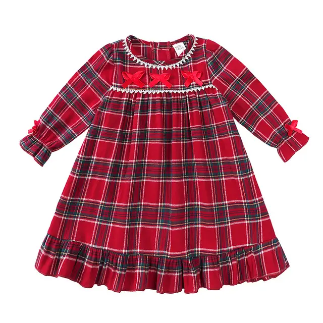 Christmas Red Plaid Dress Pajamas Suit Yp47519 Red 1417 - Shop at LoveMi