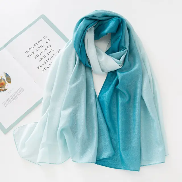 New Hemp Cotton Stitching Scarf Long Warm Style 2 - Shop at LoveMi