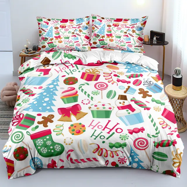Christmas Series Sanding Three piece Set Can Be Made Baby Velvet Four piece Set Multiple Materials Can Be Made As Required Rm7 - Shop at LoveMi