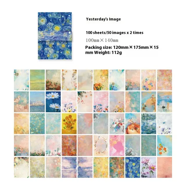 Material Paper Retro Artistic Background Notebook DIY Note Yesterday'S Image - Shop at LoveMi