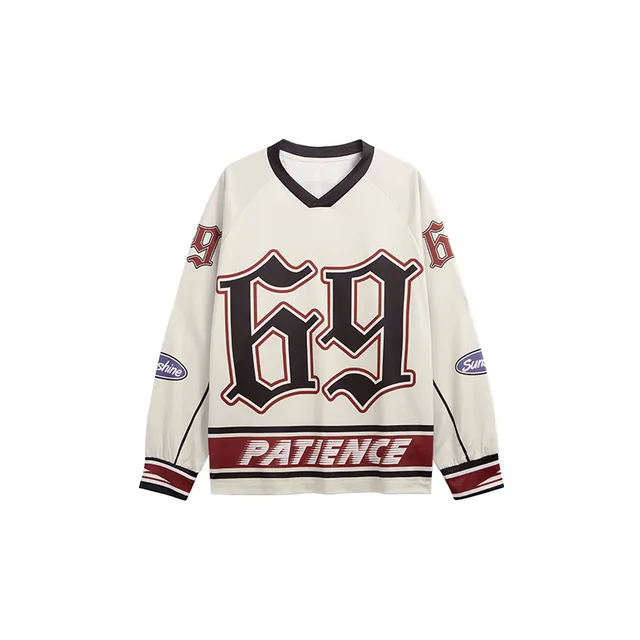 No 69 Digital Printing Long sleeved T shirt 4 Autumn And Winter Pullover American Retro - Shop at LoveMi