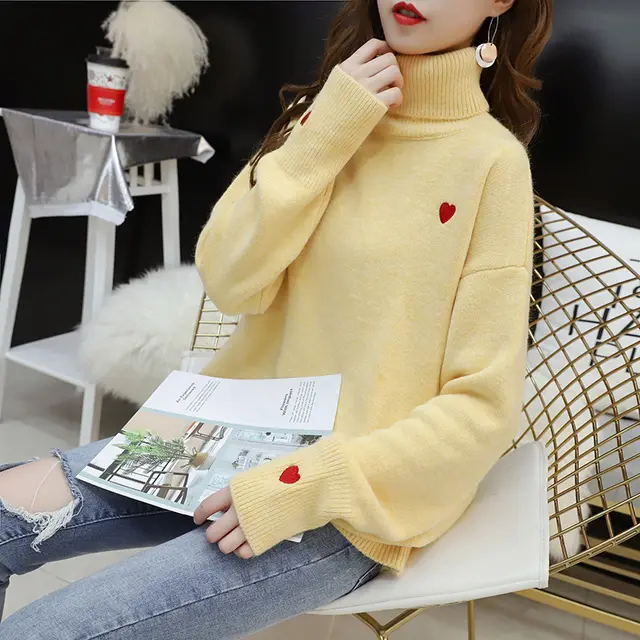 Love All matching Embroidered Sweater Top For Women Yellow - Shop at LoveMi