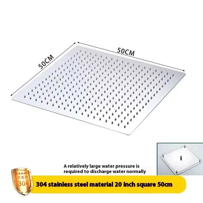 Stainless Steel Large Top spray 16 inch 20 inch 24 inch 304 Material With Rings 304 Square 20 Inch - Shop at LoveMi