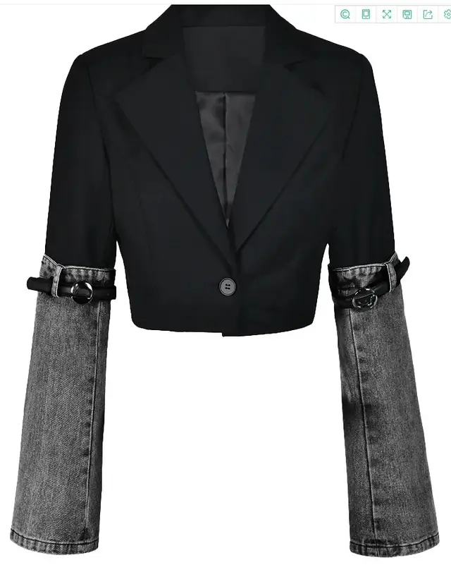 New Design Sense Cuff Belt Versatile Short Top Gray - Shop at LoveMi