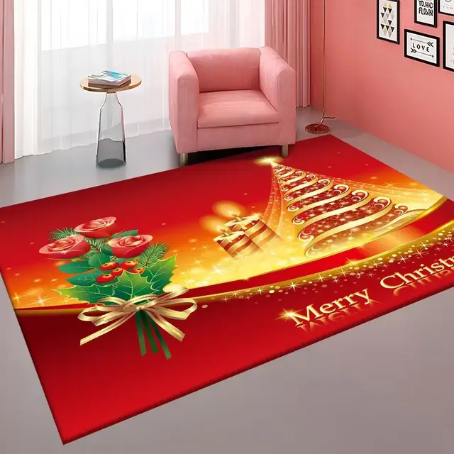 Crystal Velvet Carpet Floor Mat Christmas Living Room Carpet 1Color - Shop at LoveMi