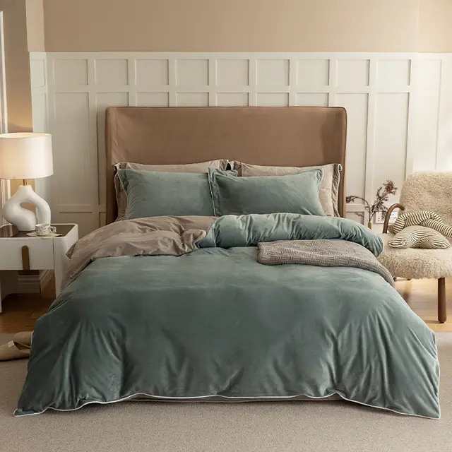 Autumn And Winter High Sense Baby Bedding Light Dark Blue - Shop at LoveMi