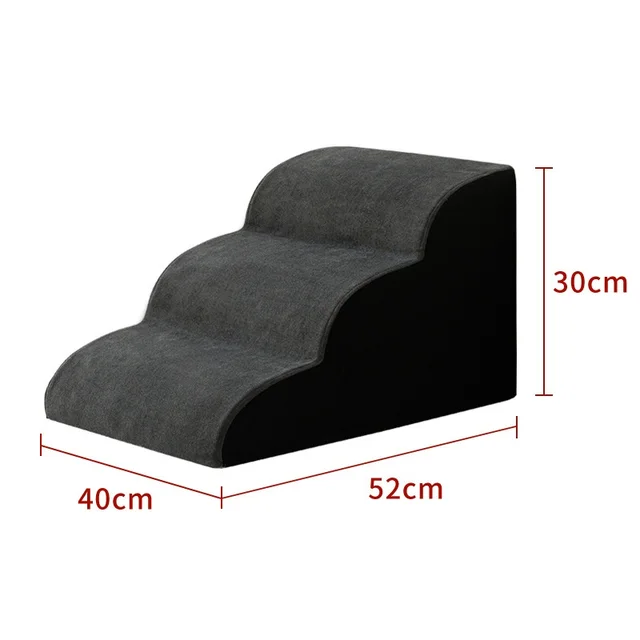 Pet Removable And Washable Stairs Bed Steps Dark Gray Thirdorder 30Cm - Shop at LoveMi