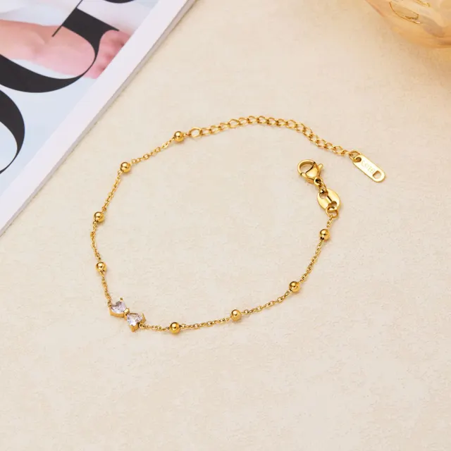 Fashion Design Bow Zircon Bracelet For Women Diamond Bracelet - Shop at LoveMi