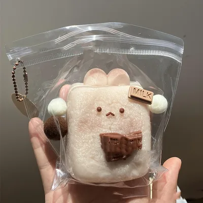 Edible Silicon Rabbit Rice Cake Squeezing Toy Handmade Chocolate - Shop at LoveMi