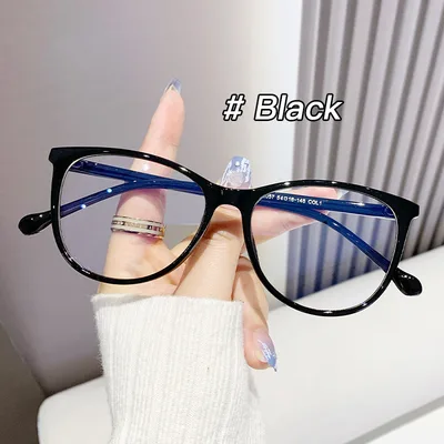 Leiga Minimalist Anti Blue Light Fashionable Flat Mirror Black - Shop at LoveMi