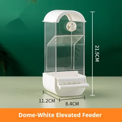 Parrot Automatic Pet Feeder Food Container Dome Heightened White - Shop at LoveMi