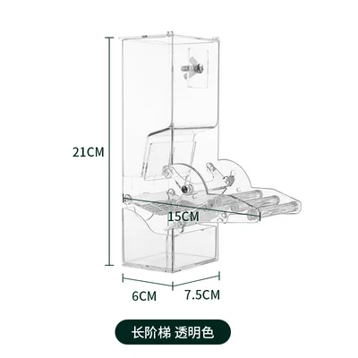Parrot Automatic Pet Feeder Food Container Long Ladder Small Size - Shop at LoveMi