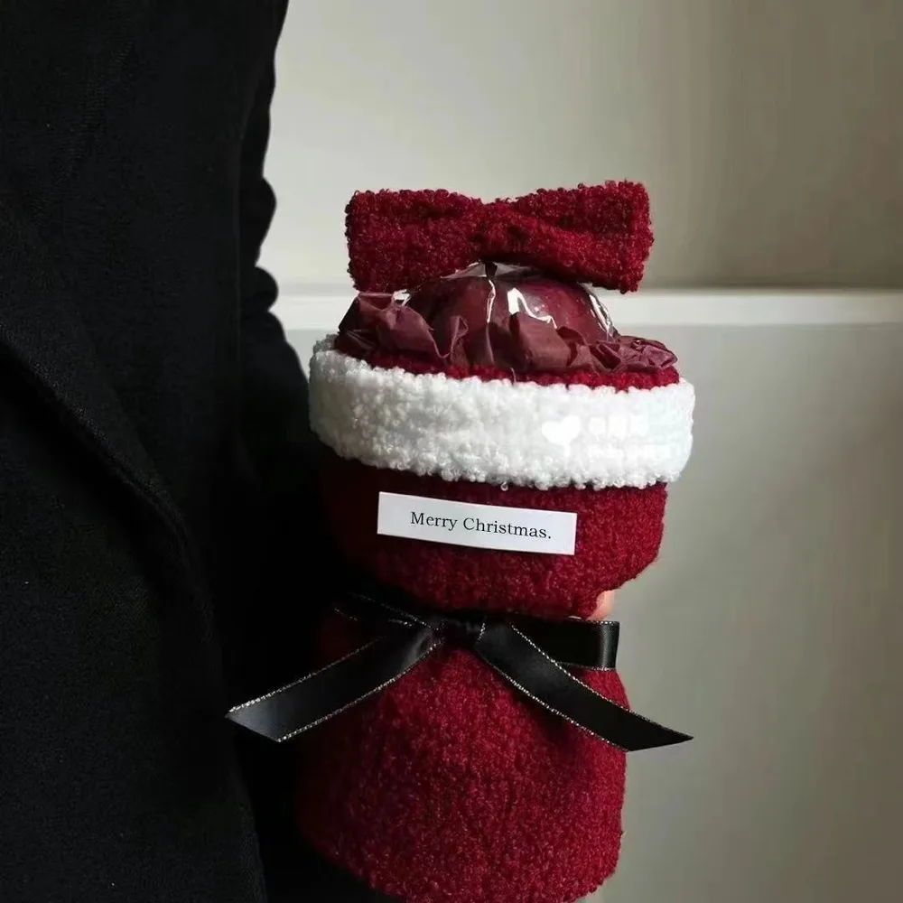 Christmas Gift Christmas Eve Single Bow Christmas Eve Fruit Bouquet Finished With Handbag - Shop at LoveMi