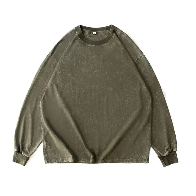 Women's Fashion Retro Autumn Clothes Loose Sweater Army Green - Shop at LoveMi