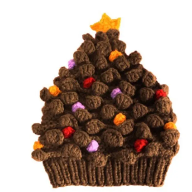 Handmade Knitted Winter Warm Parent child Hat Brown - Shop at LoveMi