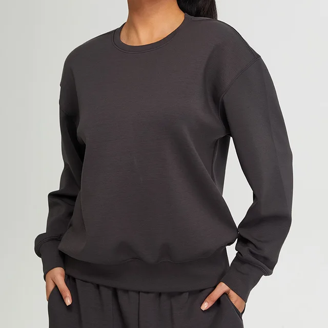 Modal Sports Sweater Coat Women Dark Gray - Shop at LoveMi