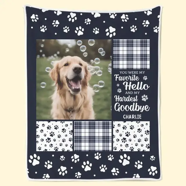 Pet Dog Blanket Super Soft Flannel Creative Personality DIY 80 × 100Cm - Shop at LoveMi