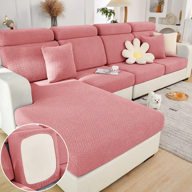 Elastic All inclusive Four Seasons Universal Cover Towel Sofa Cushion Cover Cherry Blossom Pink - Shop at LoveMi